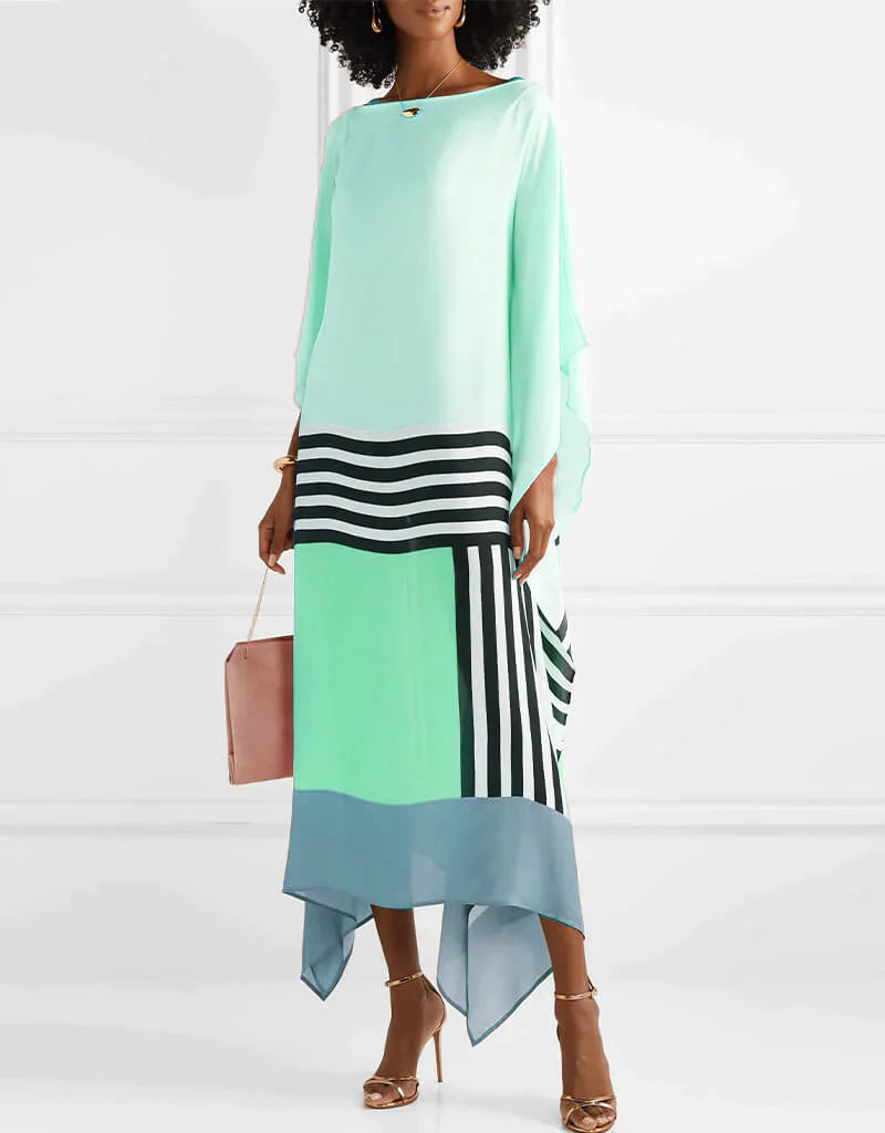 Rayna™ - Elegant Geometric Print Caftan 