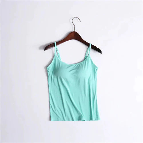 Noura™ - Camisole avec soutien-gorge intégré et coussin
