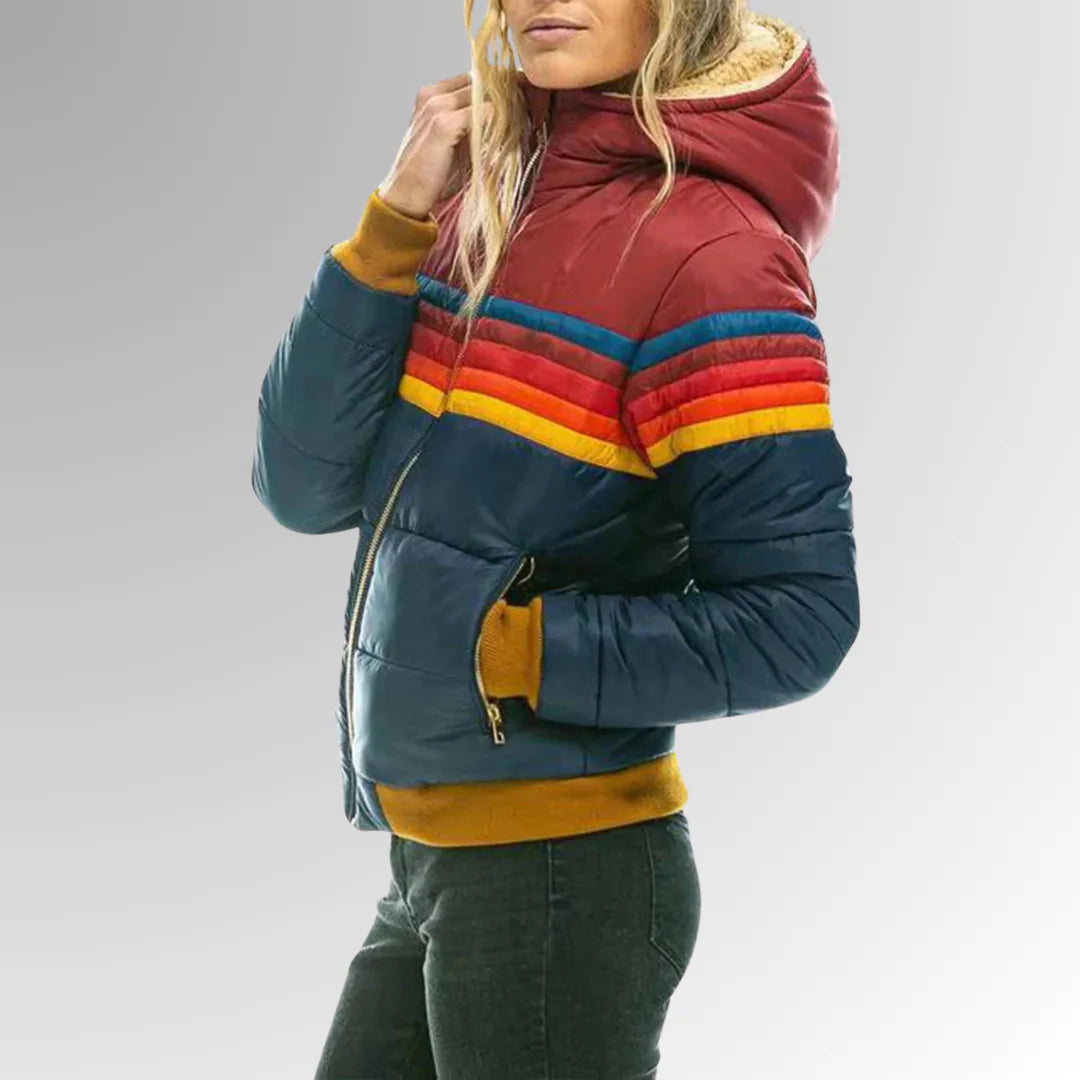 Monique™ - Doudoune Hiver Femme avec Capuche et Poches Oversize