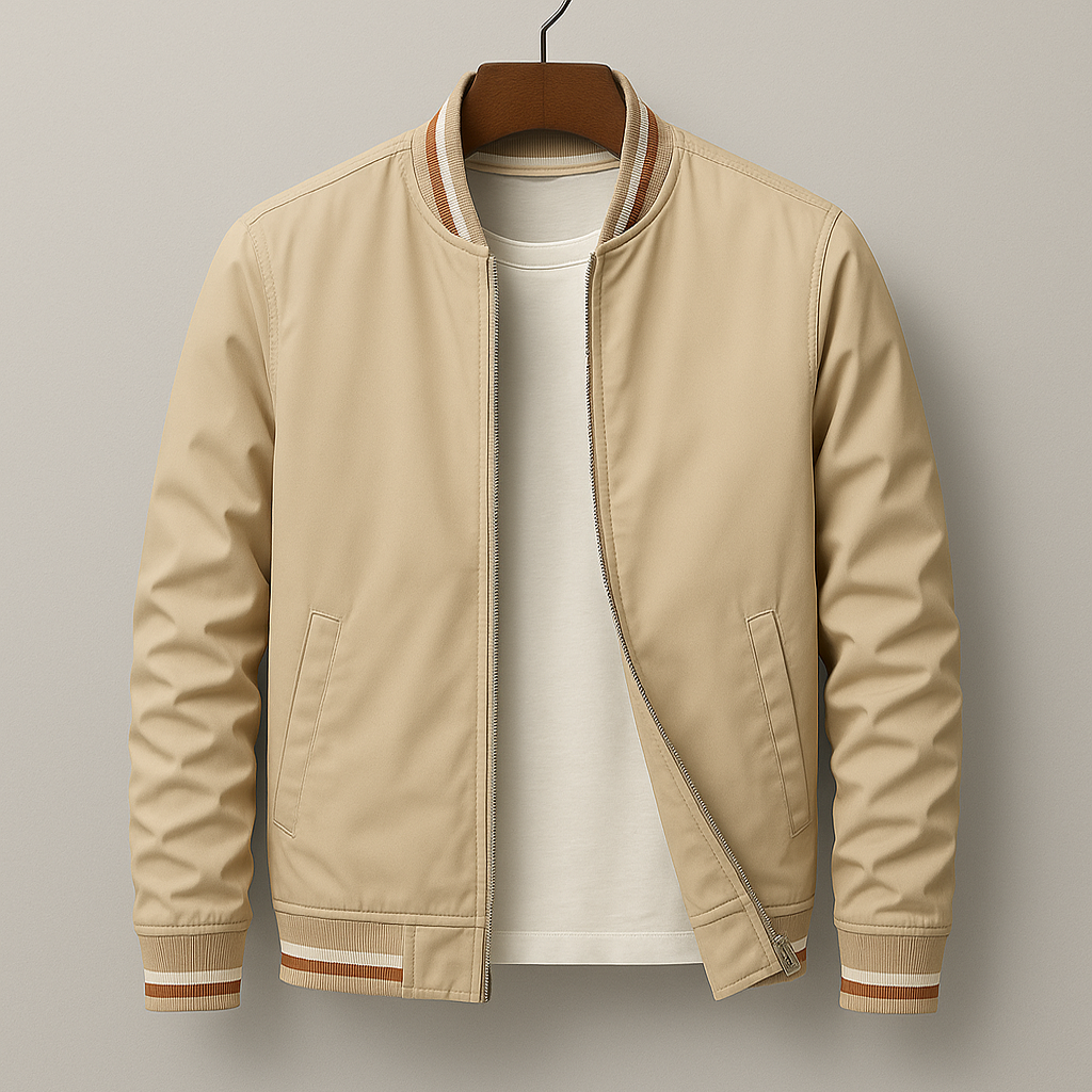 Kevin - Blouson bomber à rayures pour un style moderne et décontracté