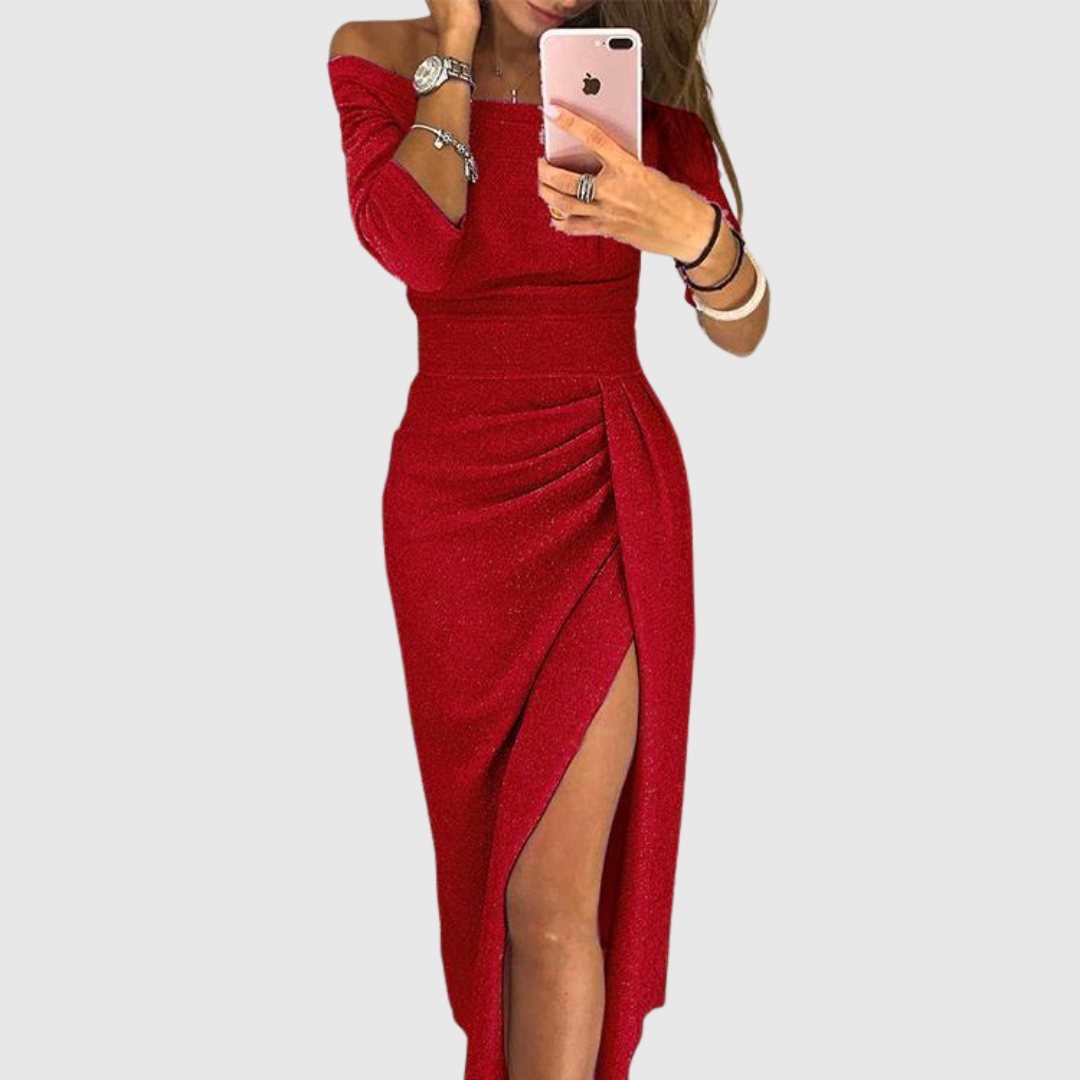 Oravienne - Robe Maxi Dos Nu Élégante et Fluide