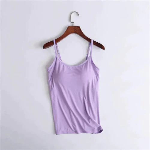 Noura™ - Camisole avec soutien-gorge intégré et coussin