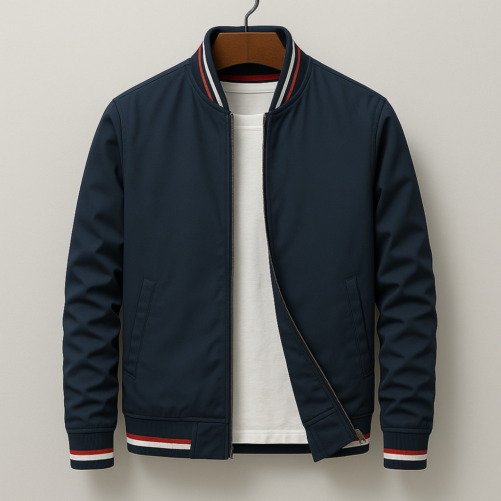 Kevin - Blouson bomber à rayures pour un style moderne et décontracté