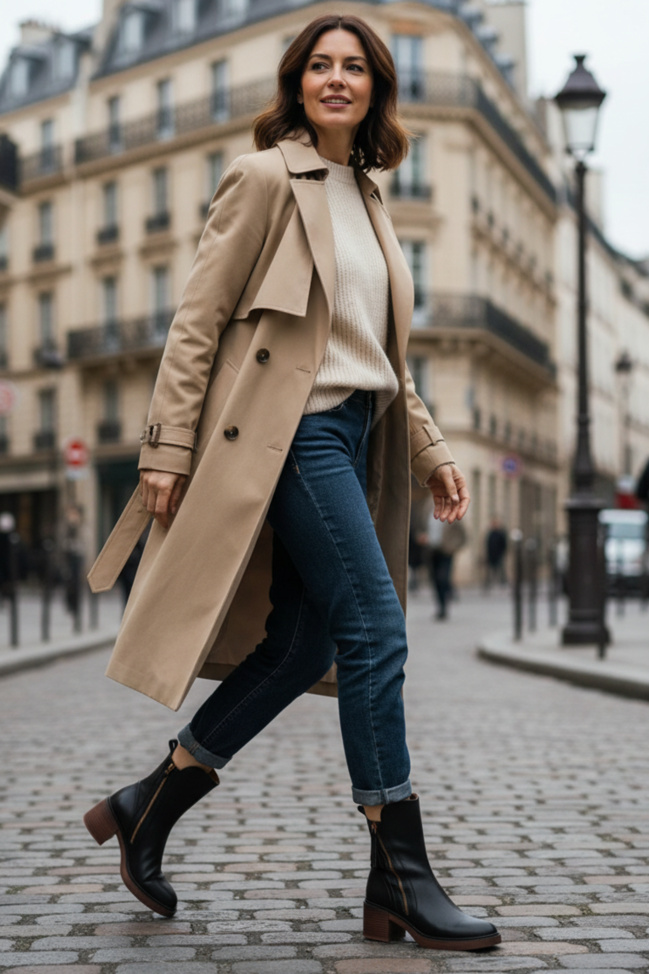 Helara - Bottes en Cuir Noires Élégantes et Confortables