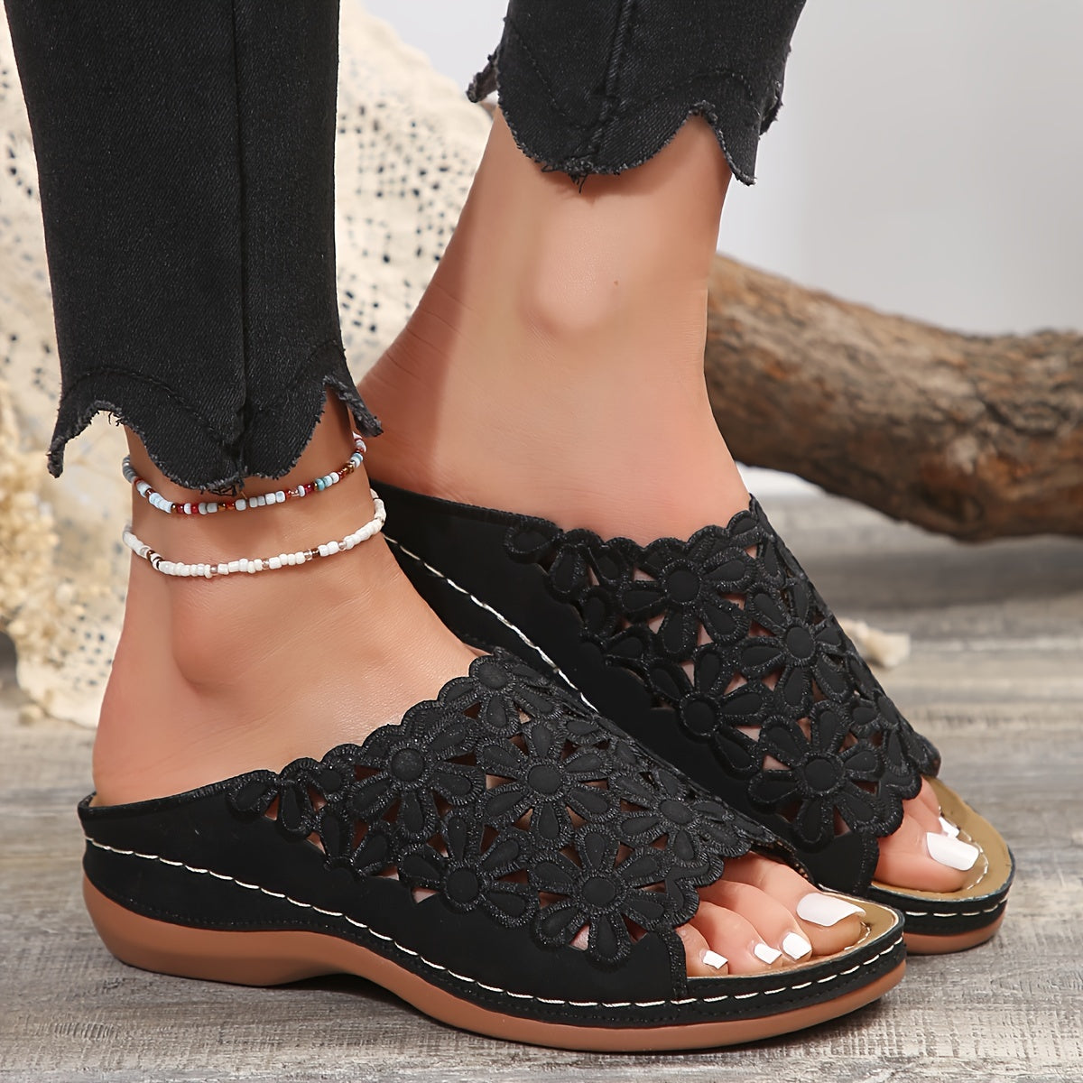 Rowenna™ - Orthopedic Wedge Sandals - Everyday Support, Stability and Style 