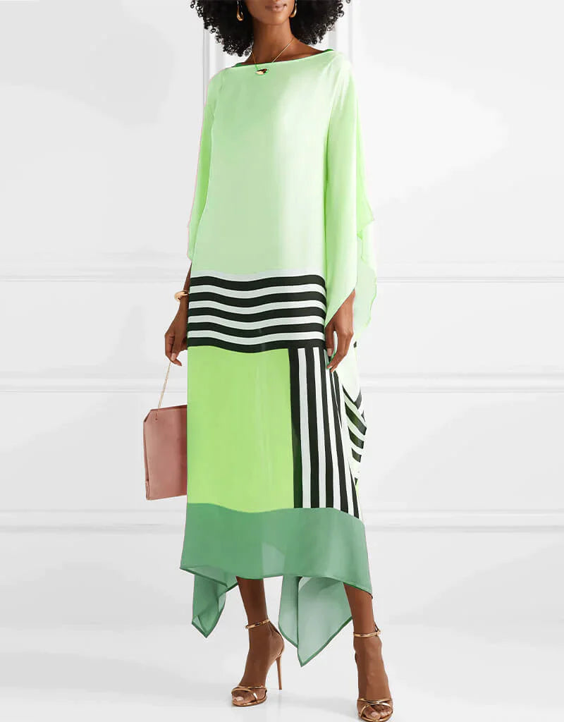 Rayna™ - Elegant Geometric Print Caftan 
