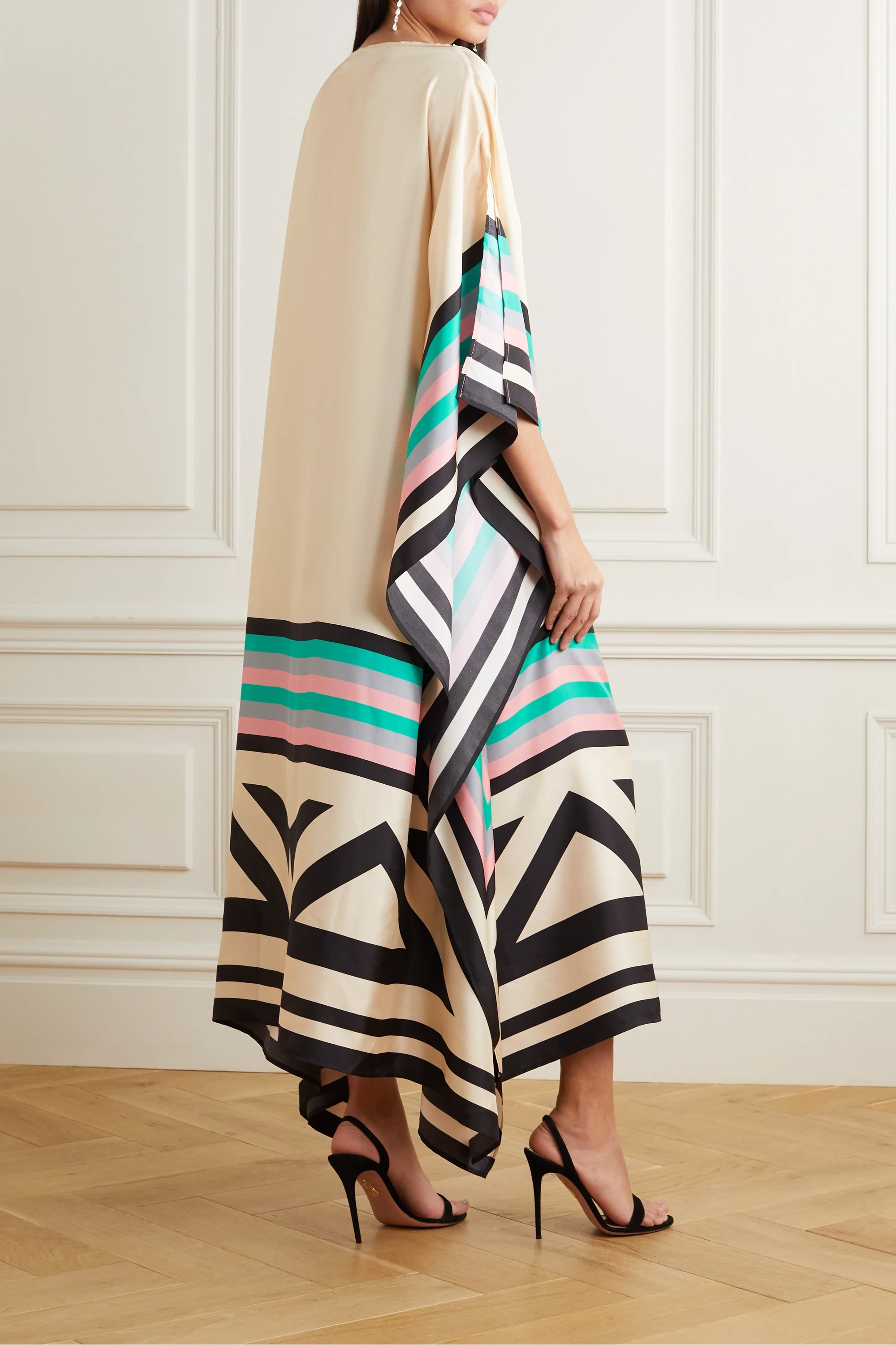 Rayna™ - Elegant Geometric Print Caftan 