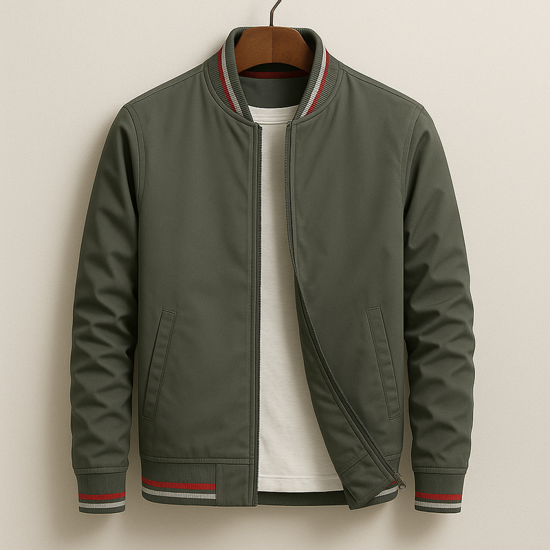 Kevin - Blouson bomber à rayures pour un style moderne et décontracté
