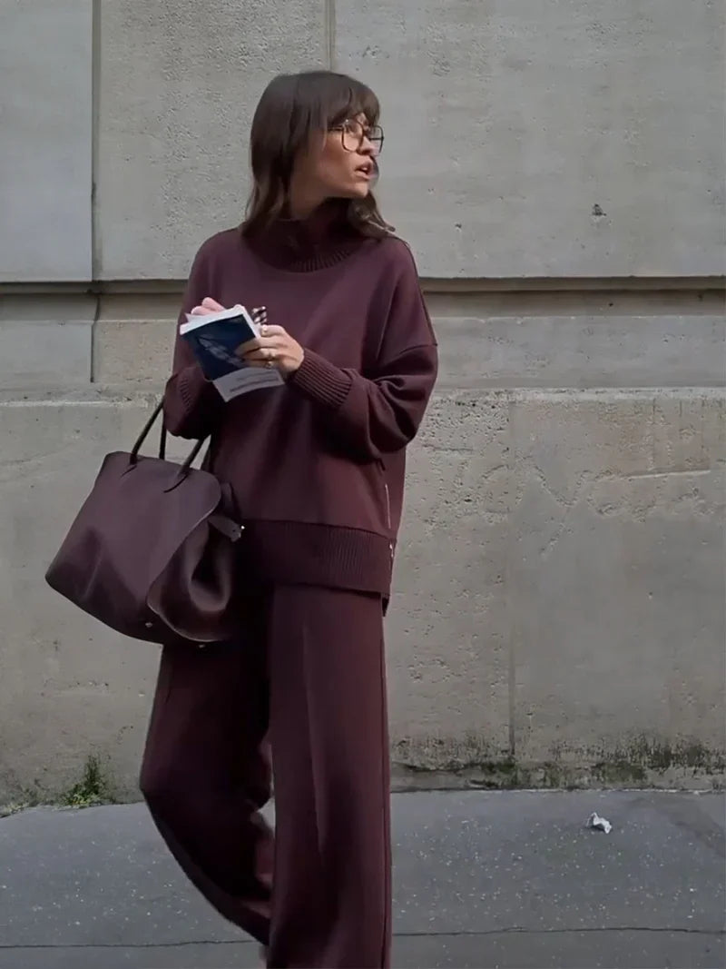 Brenara - Relaxed Fit Sweatshirt Set 