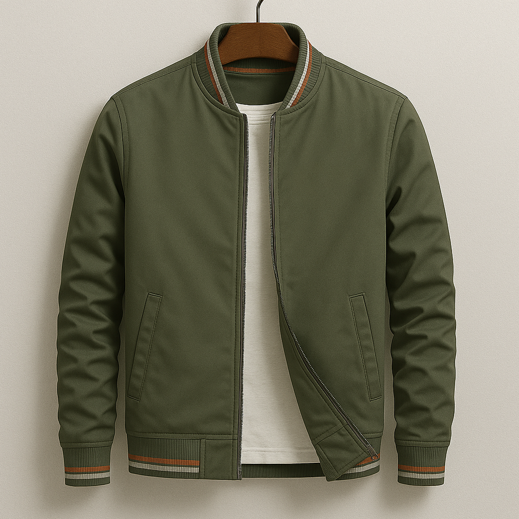 Kevin - Blouson bomber à rayures pour un style moderne et décontracté