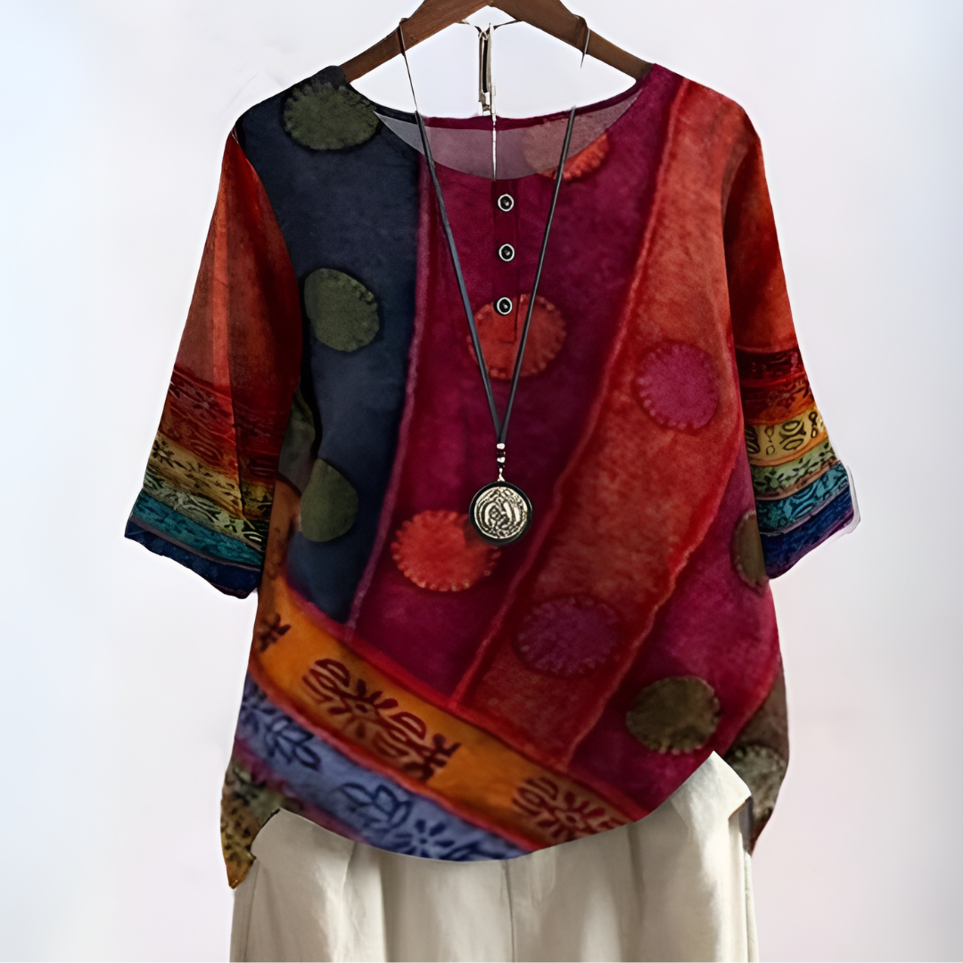 Elvoria - Soft and Flattering Bohemian Shirt