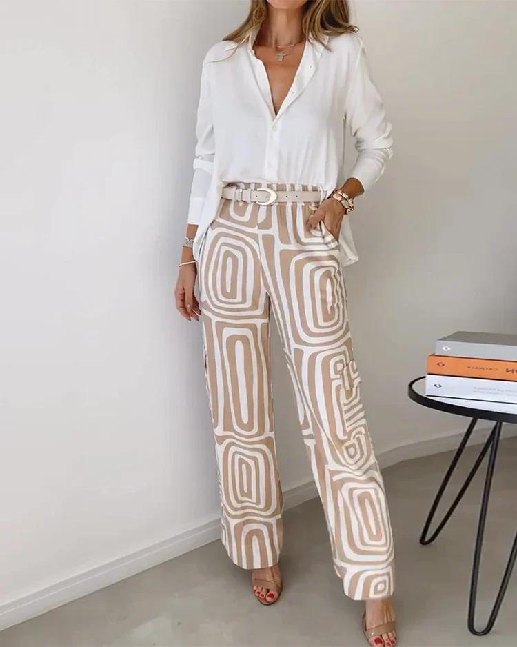 Aliona™ - Ensemble Élégant avec Ceinture Offerte