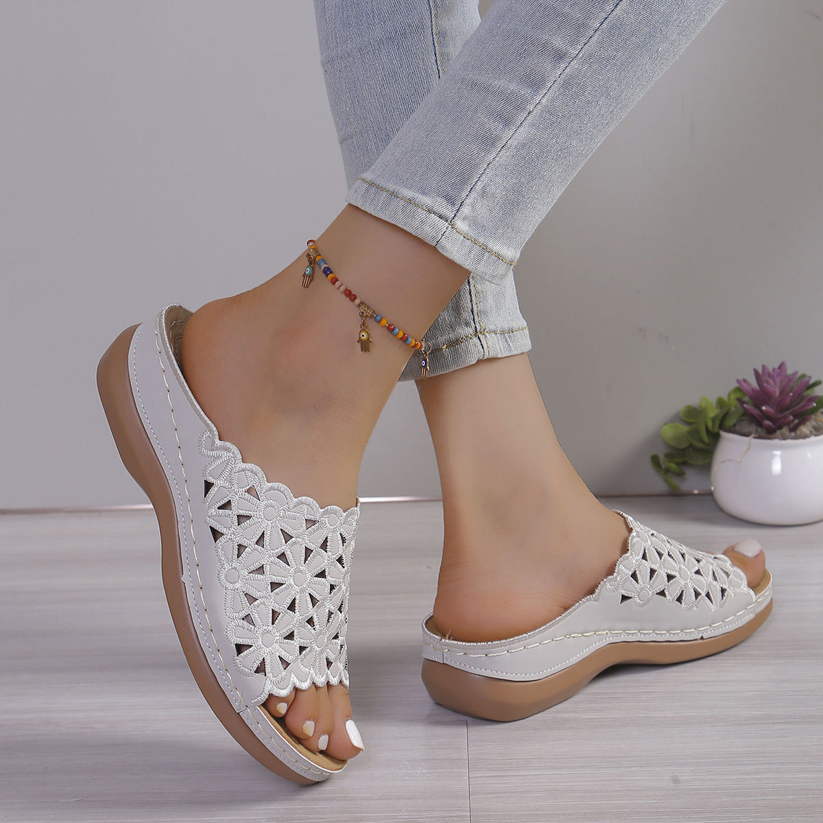 Rowenna™ - Orthopedic Wedge Sandals - Everyday Support, Stability and Style 