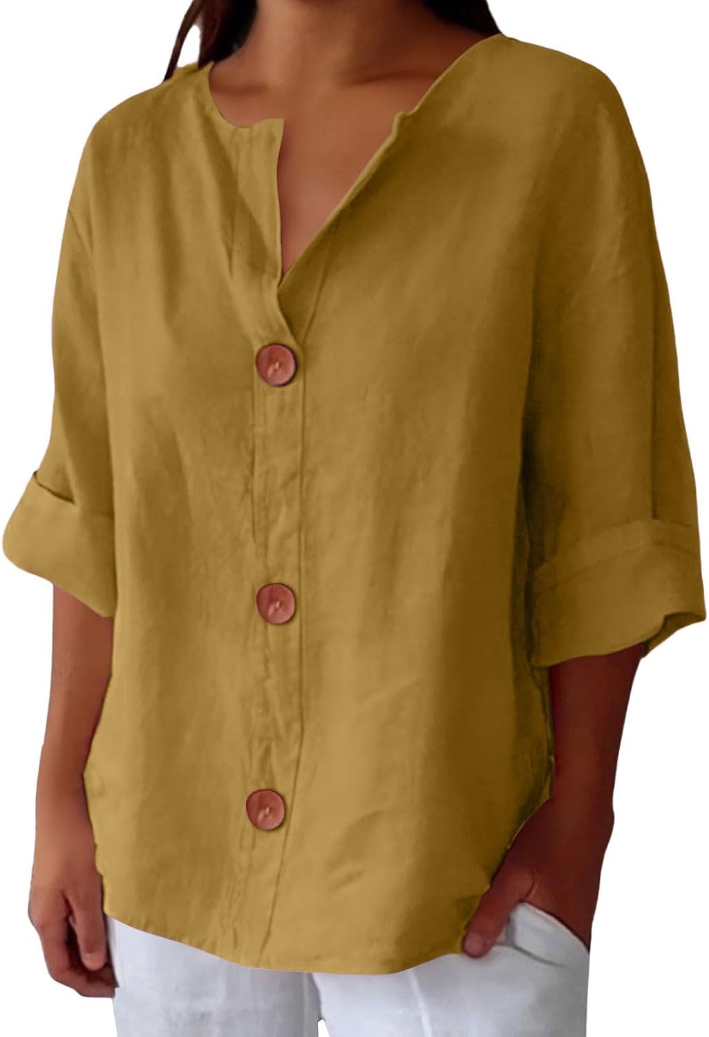 Dionelle™ - Blouse en Lin Décontractée