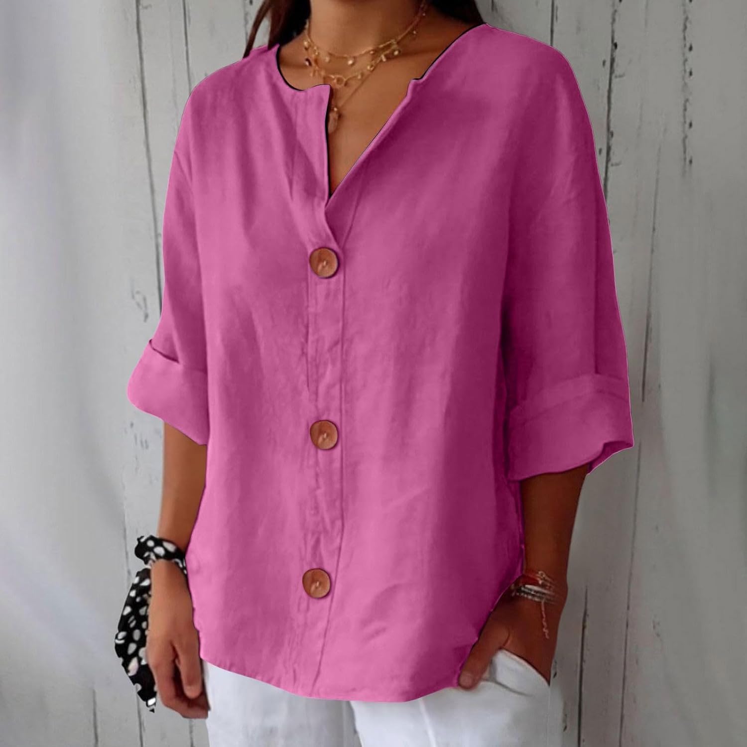 Dionelle™ - Blouse en Lin Décontractée