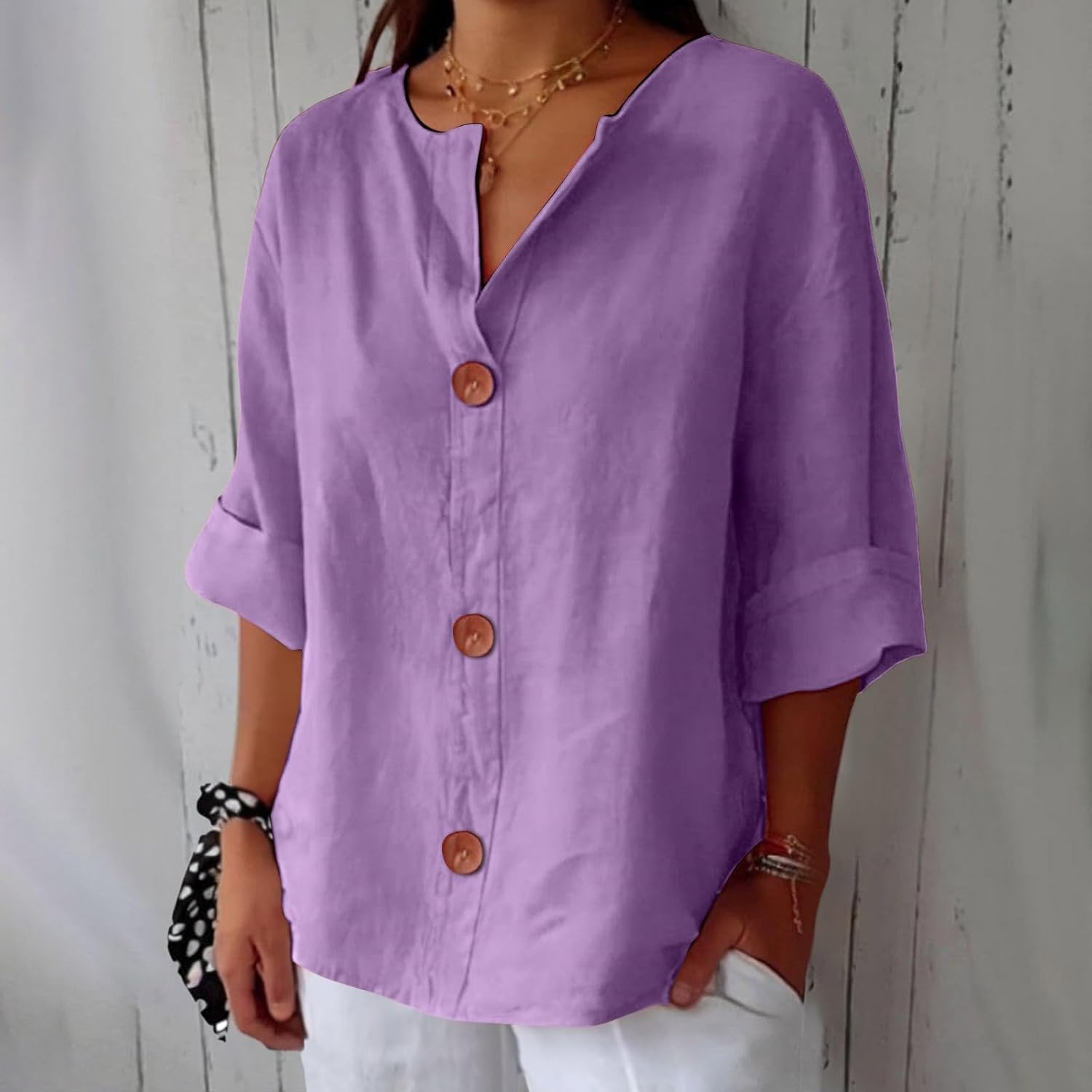 Dionelle™ - Blouse en Lin Décontractée