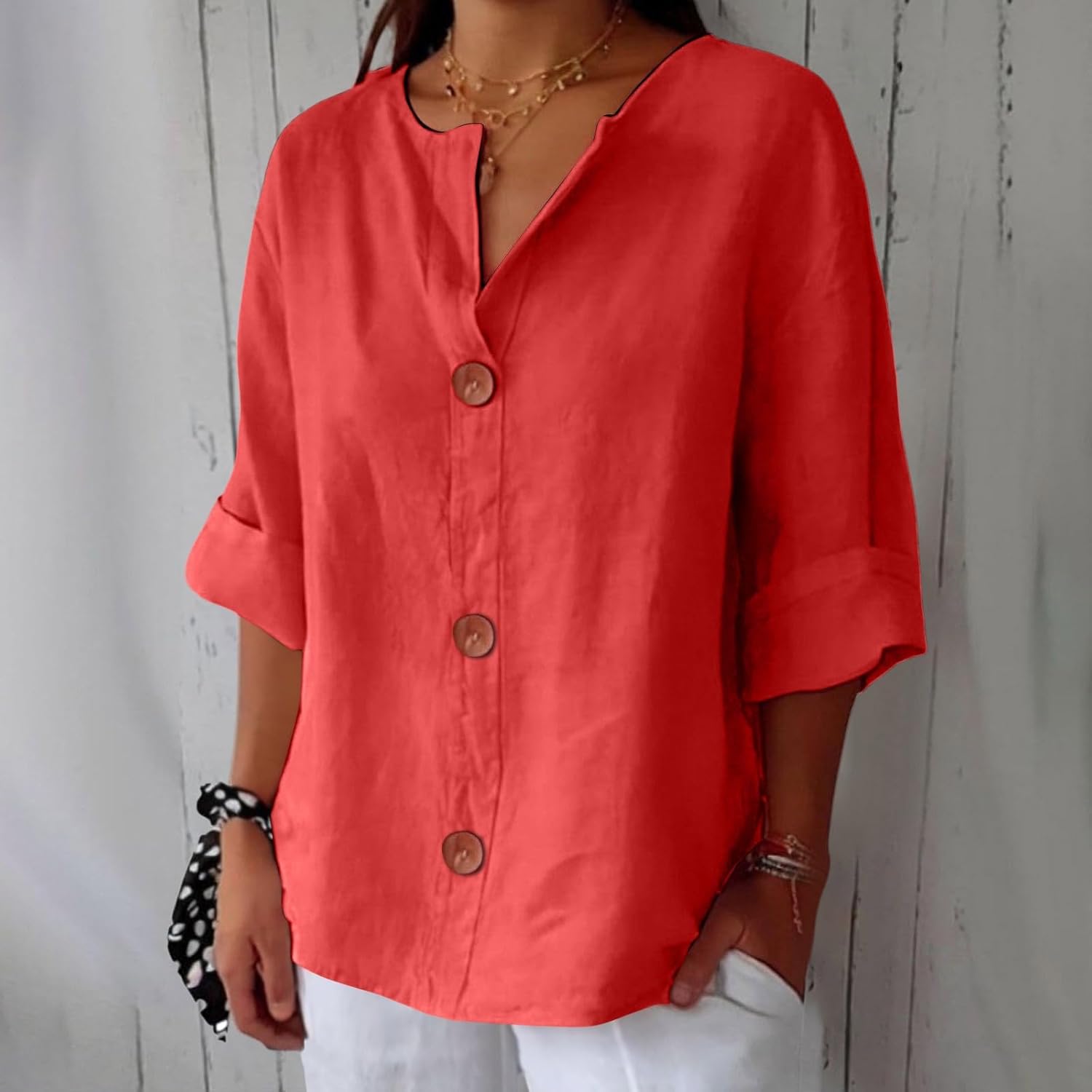 Dionelle™ - Blouse en Lin Décontractée