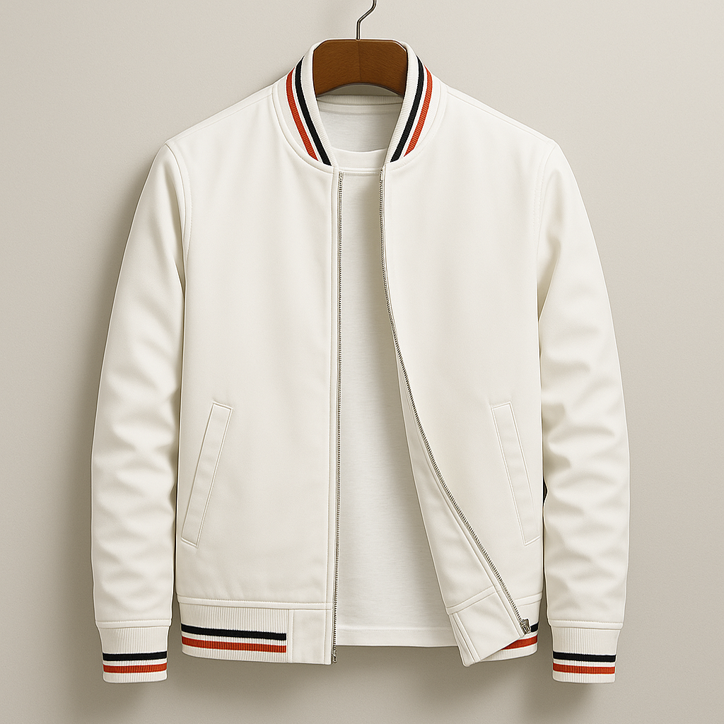 Kevin - Blouson bomber à rayures pour un style moderne et décontracté