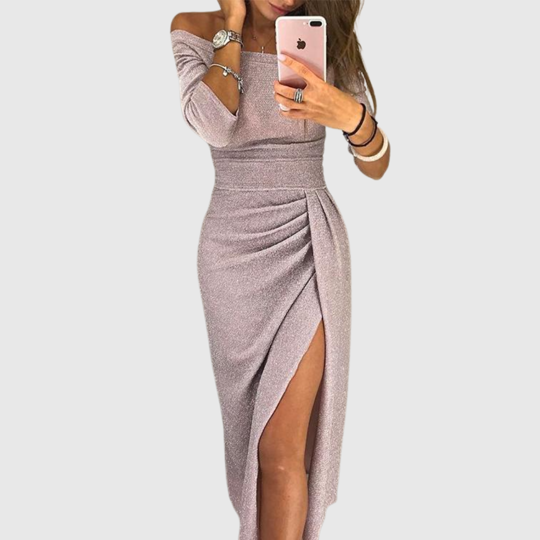 Oravienne - Robe Maxi Dos Nu Élégante et Fluide