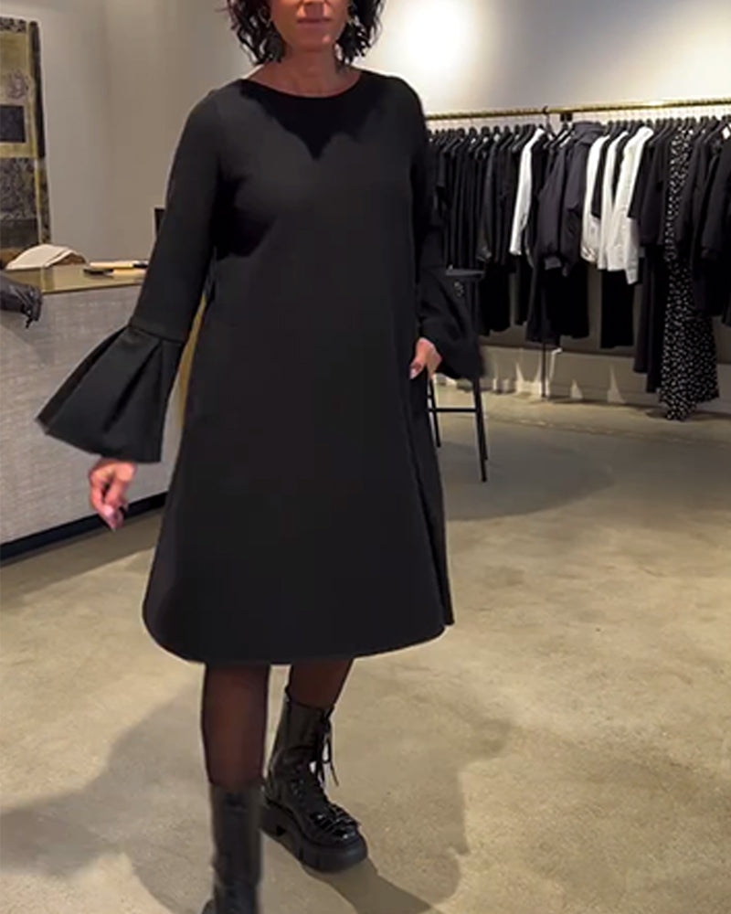 Jovalinne - Robe Décontractée À Manches Évasées