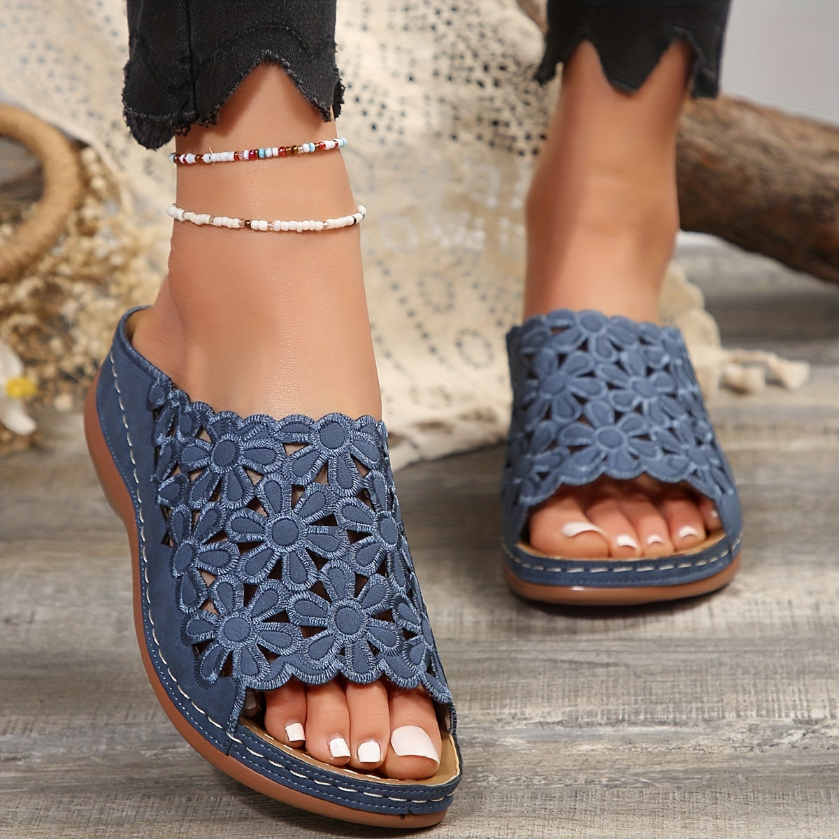 Rowenna™ - Orthopedic Wedge Sandals - Everyday Support, Stability and Style 