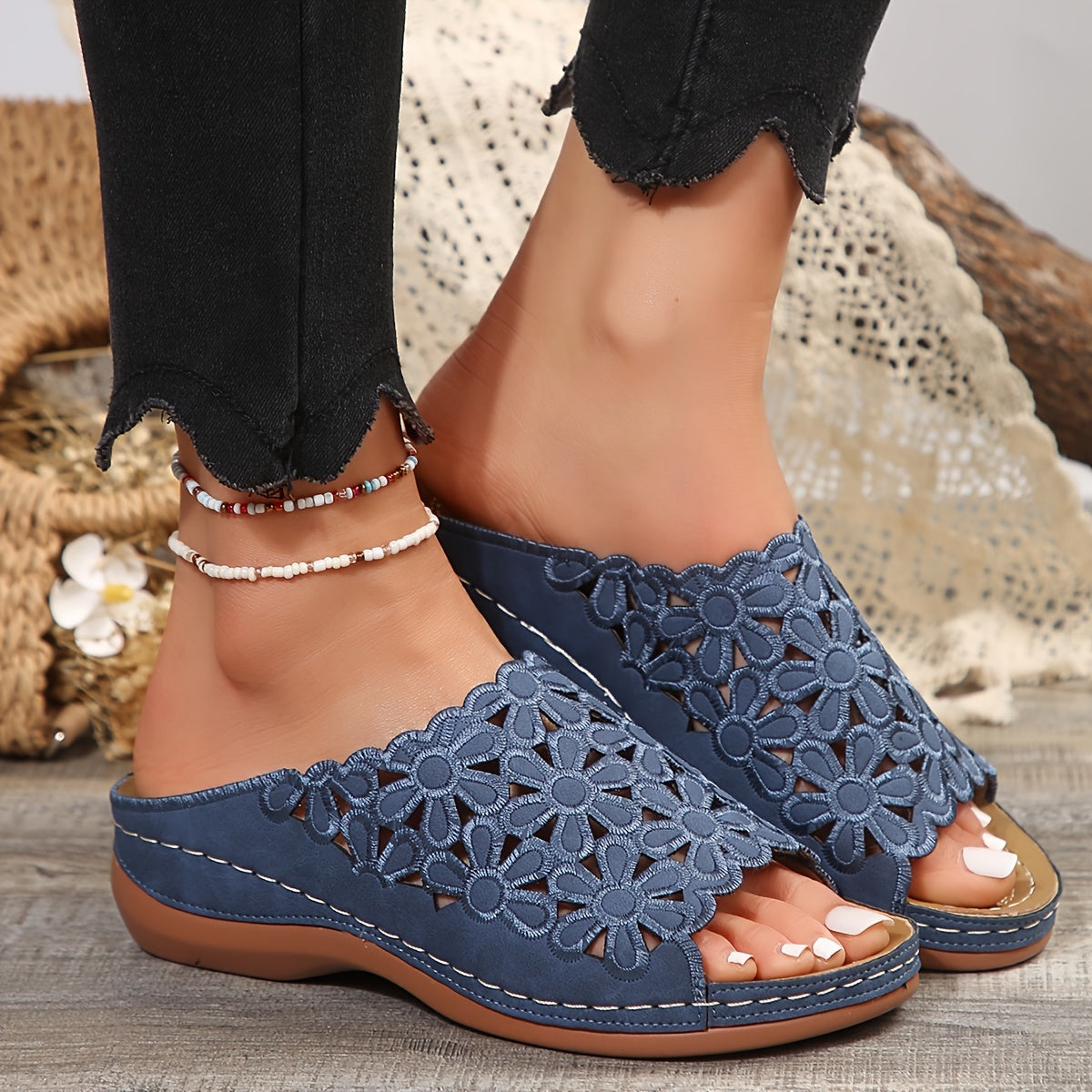 Rowenna™ - Orthopedic Wedge Sandals - Everyday Support, Stability and Style 