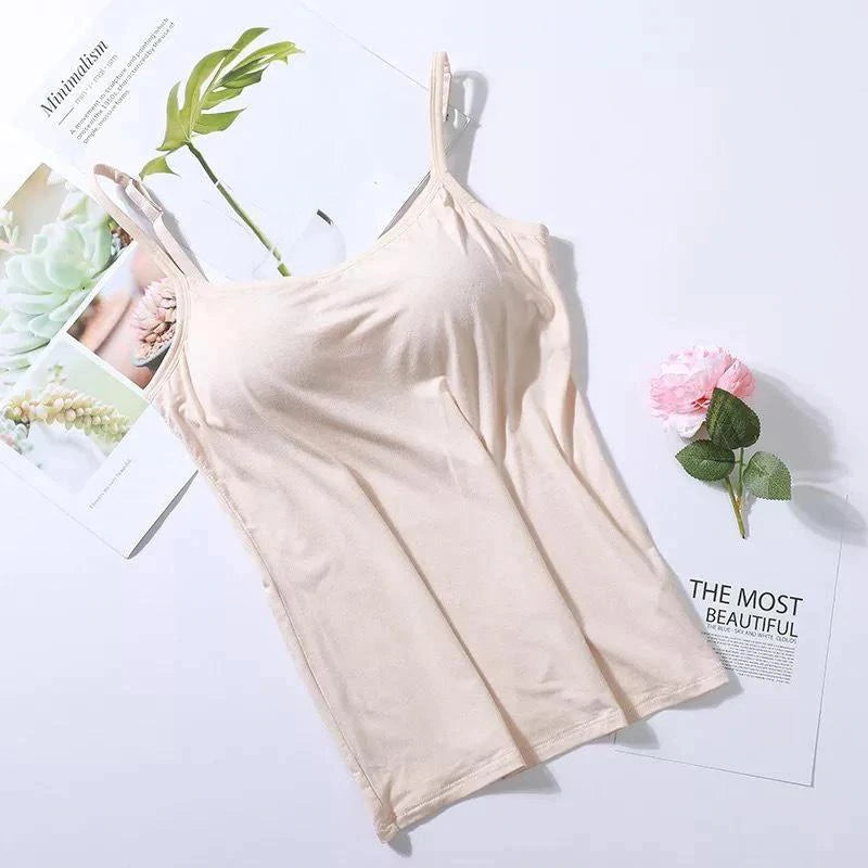 Noura™ - Camisole avec soutien-gorge intégré et coussin