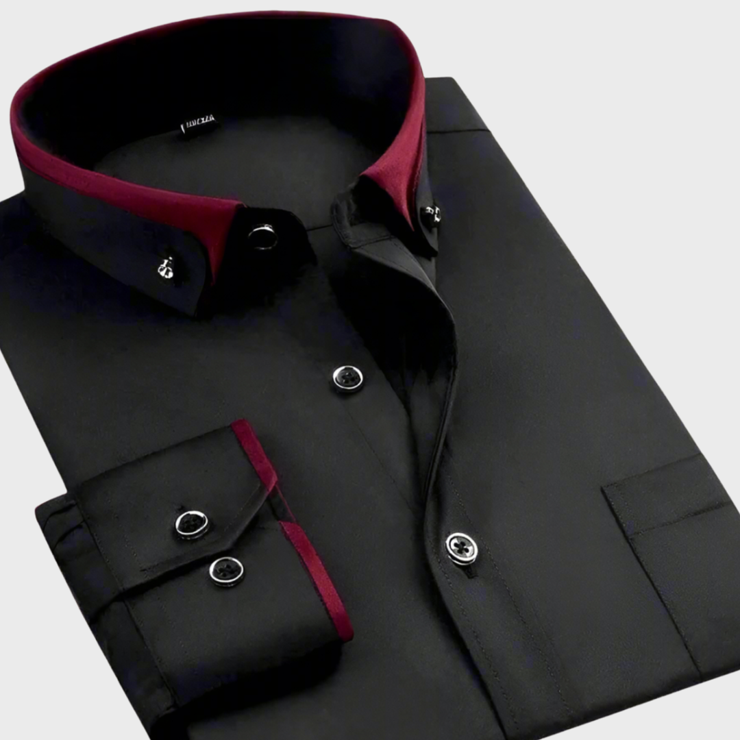 Oscar - Chemise Classique Masculine à Manches Longues