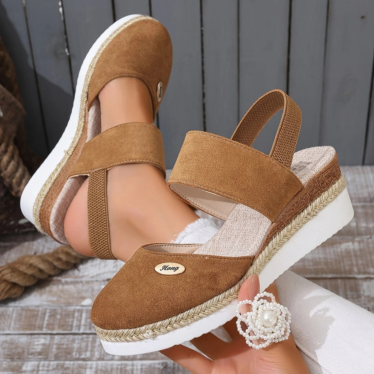 Lioraelle™ - Orthopedic Platform Sandals, Ventilated and Casual 