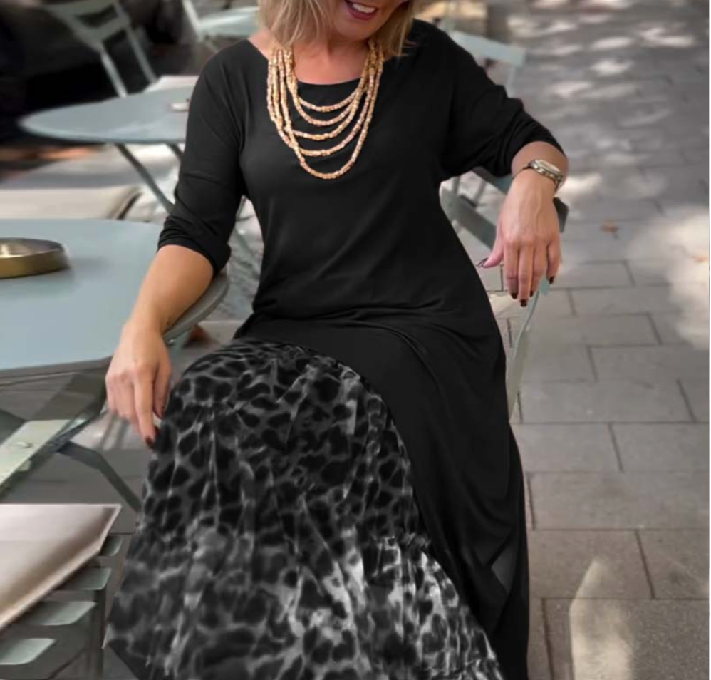 Evelorae - Robe Chic Asymétrique avec Jupe Tulle