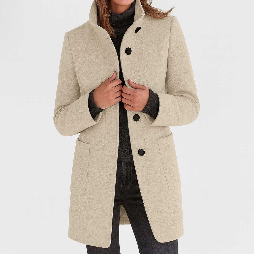 Marionne - Women's jacket with stand-up collar for an elegant and functional style 