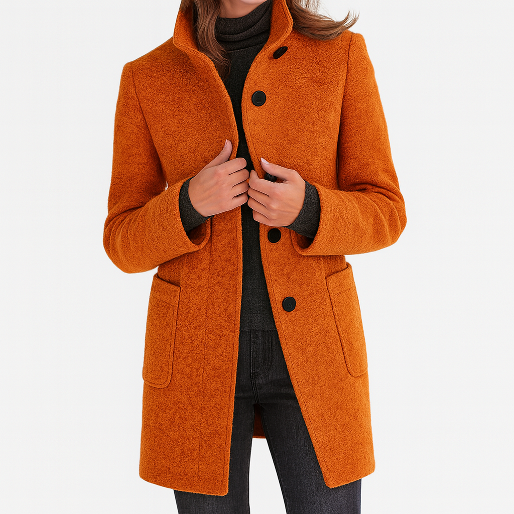 Marionne - Women's jacket with stand-up collar for an elegant and functional style 