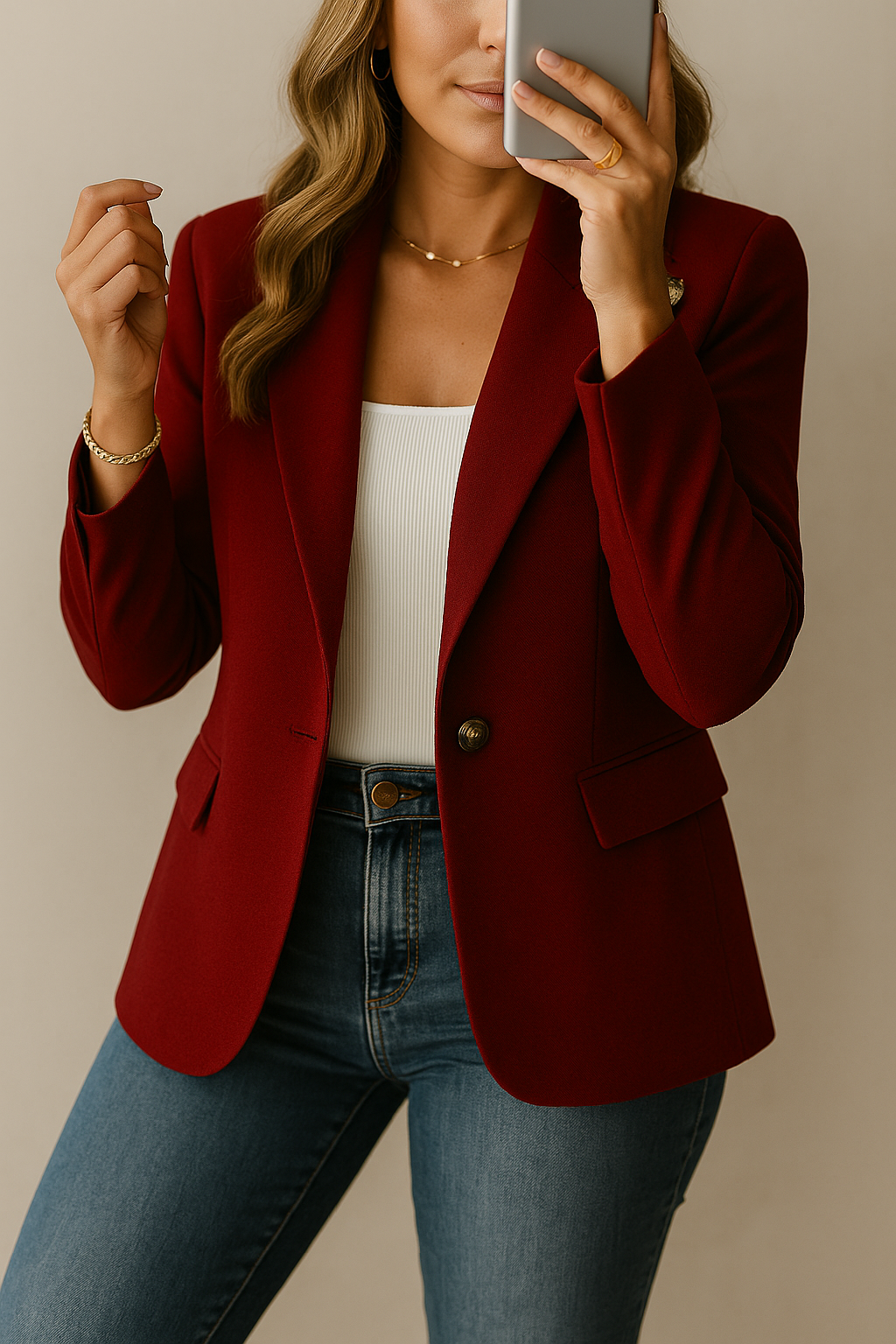 Bellindra™ - Blazer Quotidien Structuré