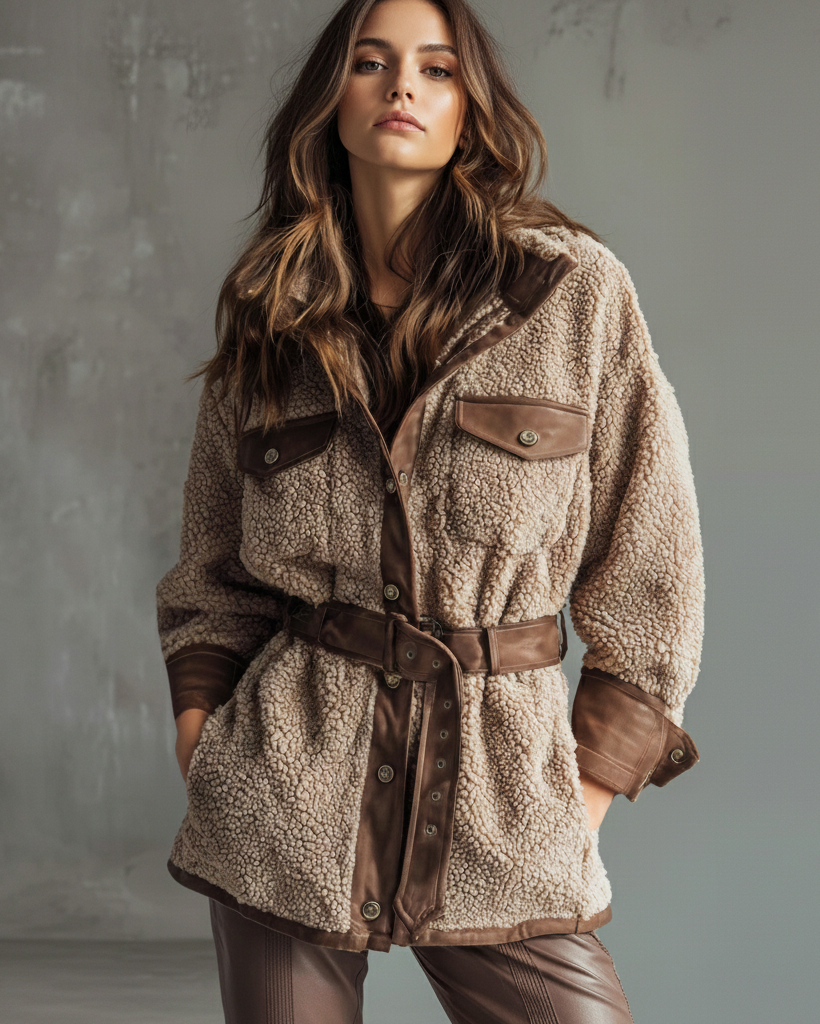 Averienne - Manteau Vintage Élégant