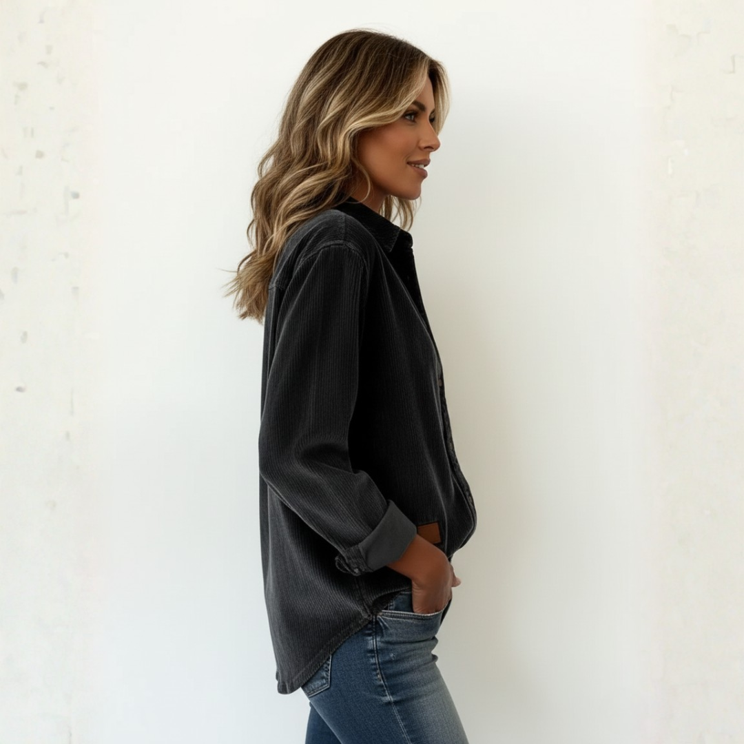 Elivianne - A corduroy shirt that works wonderfully