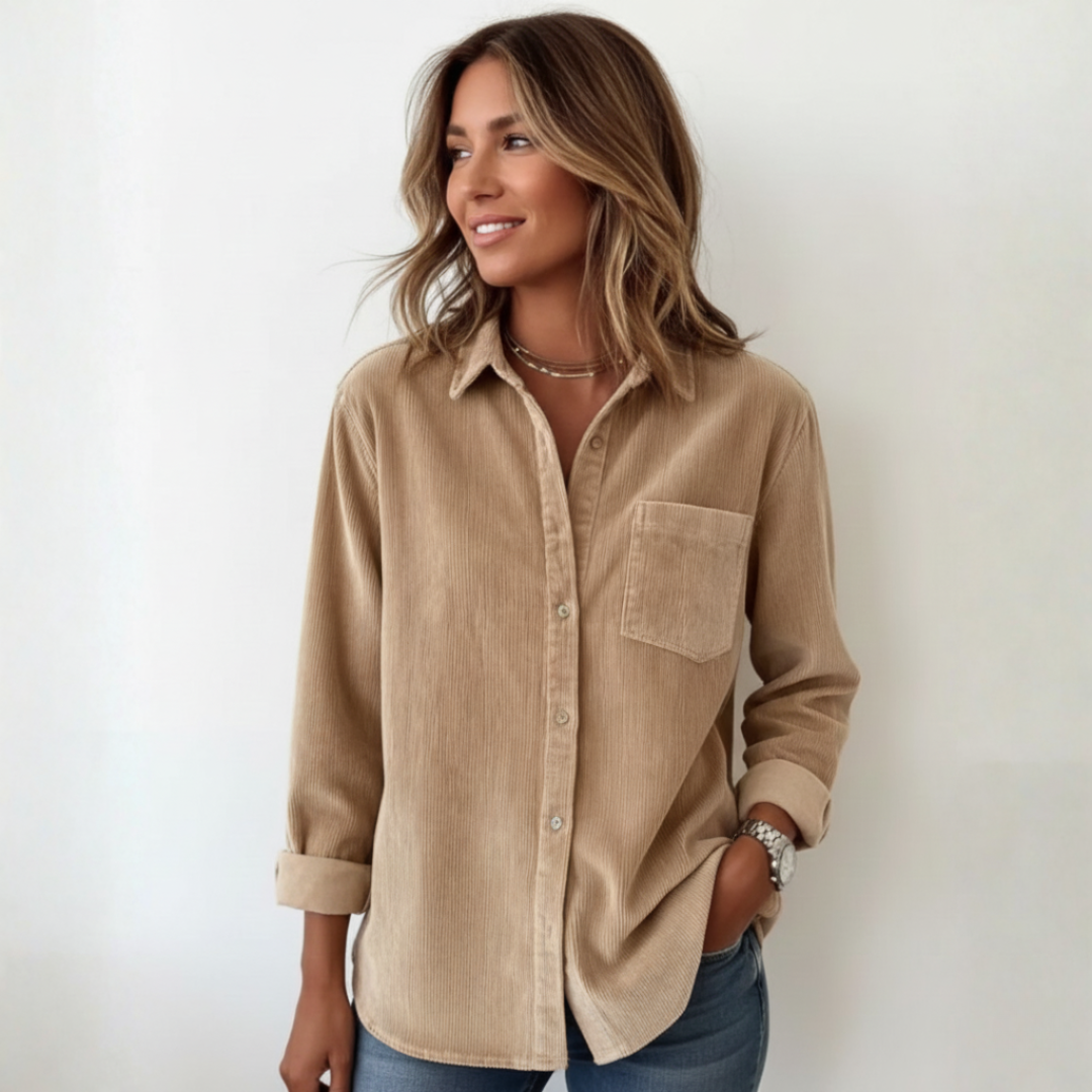 Elivianne - A corduroy shirt that works wonderfully