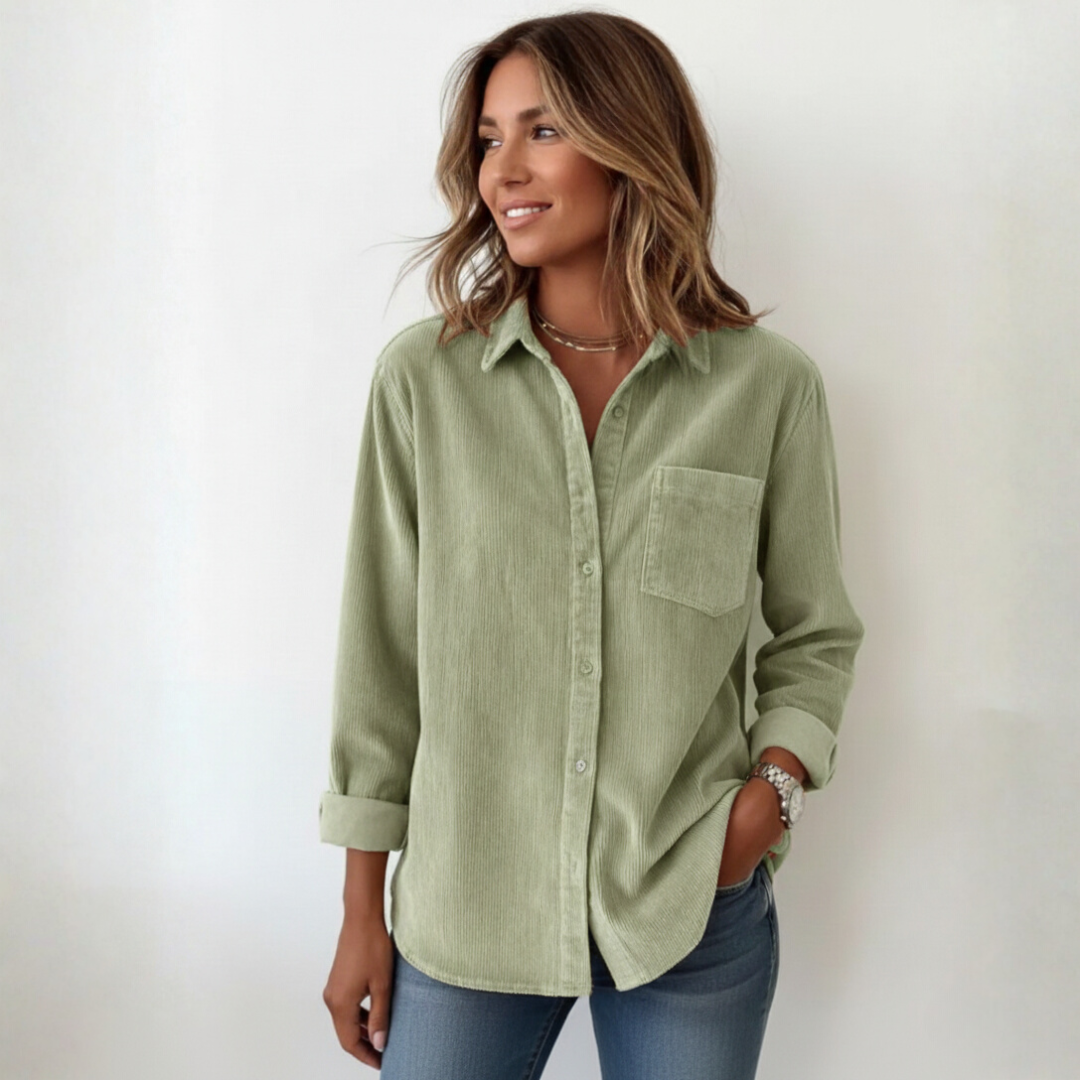 Elivianne - A corduroy shirt that works wonderfully
