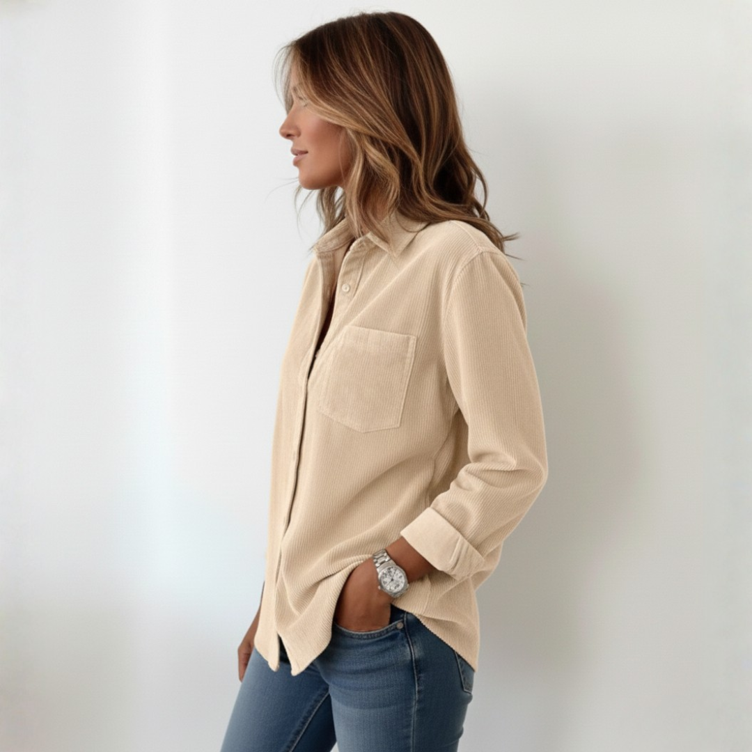 Elivianne - A corduroy shirt that works wonderfully