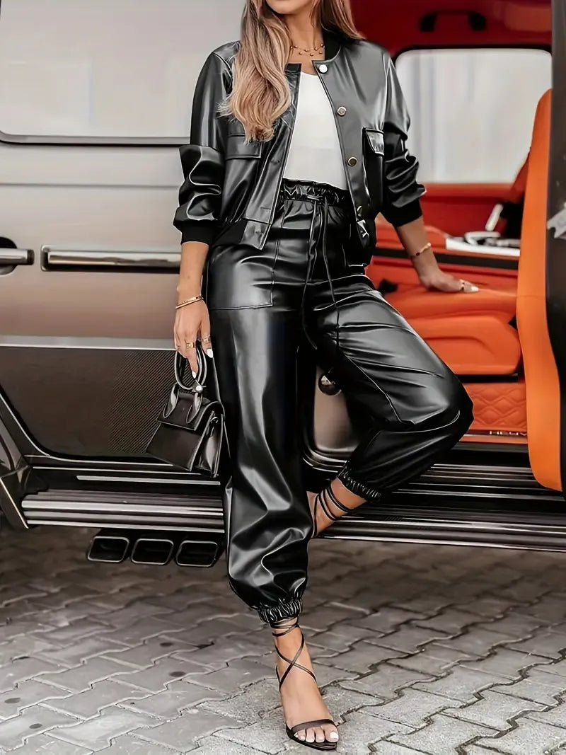 Oralisse - Ensemble En Similicuir Élégant Et Moderne