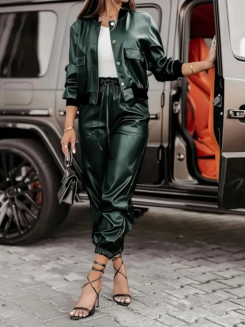 Oralisse - Ensemble En Similicuir Élégant Et Moderne