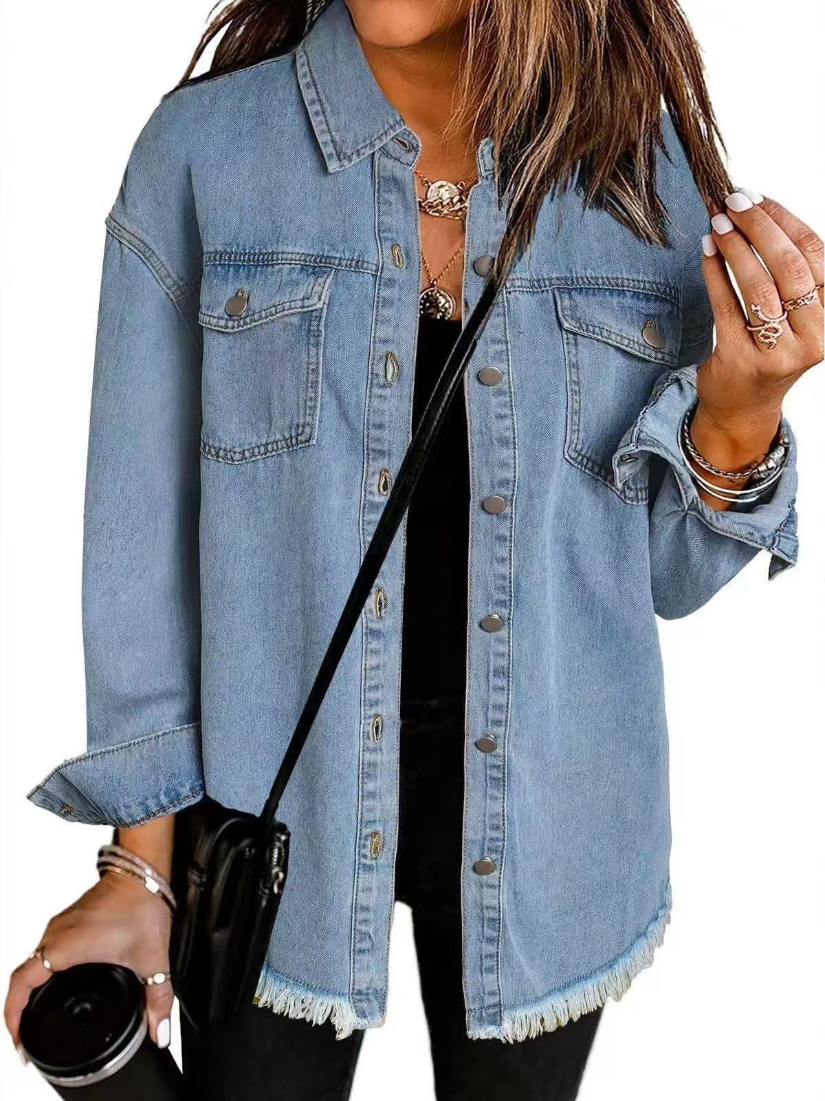 Quenira™ - Veste en denim décontractée au style intemporel