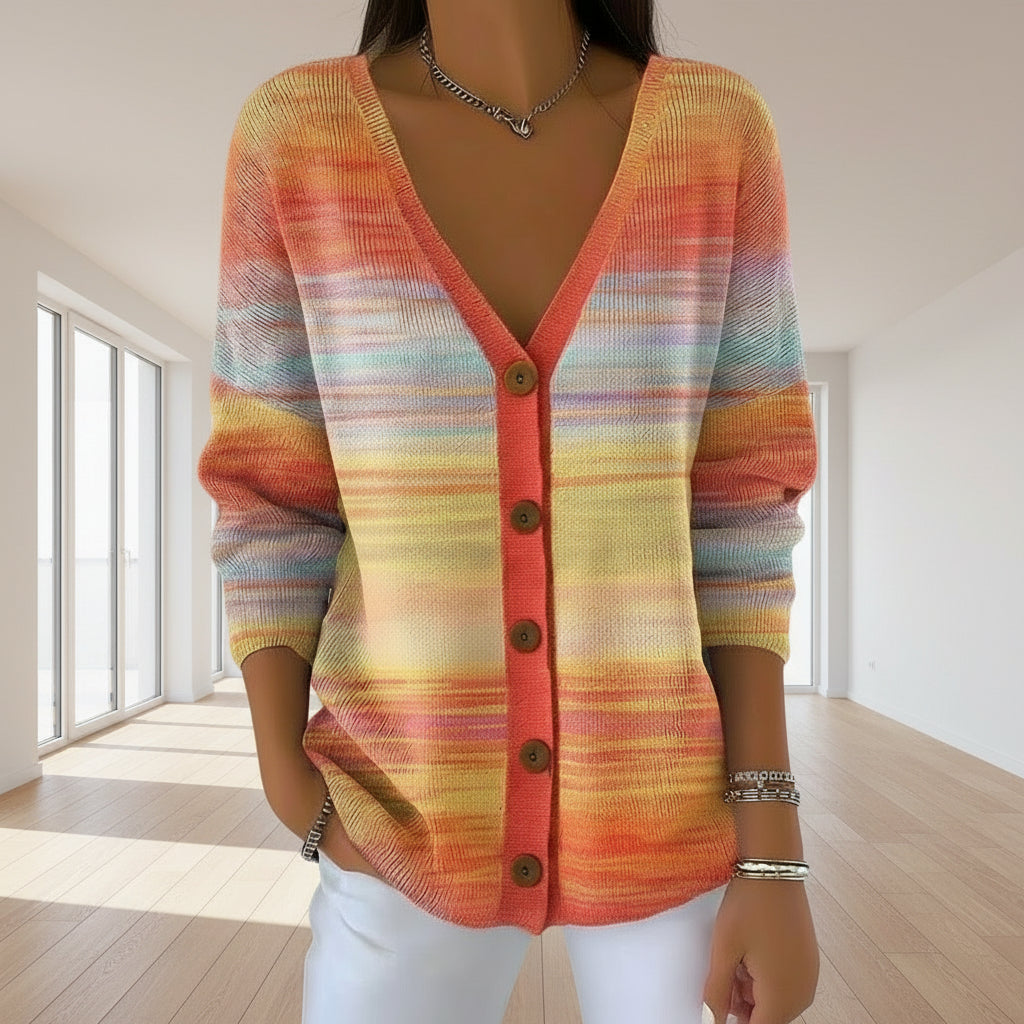 Eliavelle - Pull Hiver Doux avec Col en V Élégant