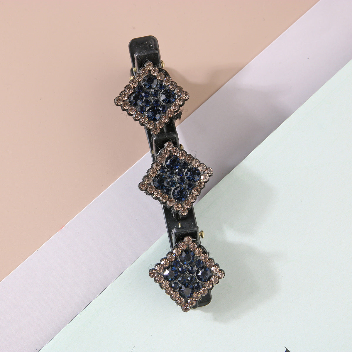 Kalinorae - Épingles à Cheveux Cristal Carré – Lot de 4