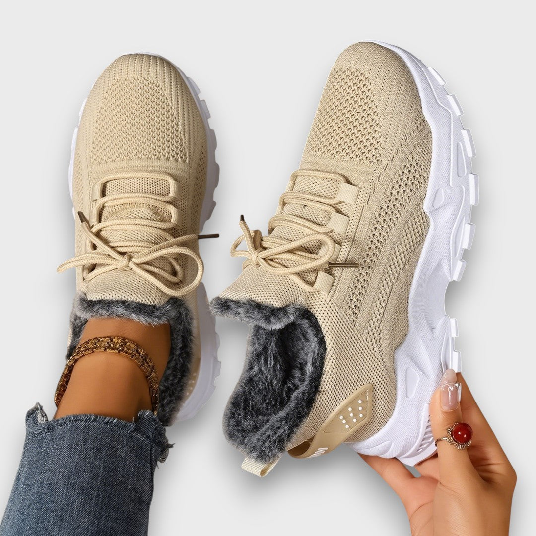 Jorivienne - Baskets d’Hiver Chaudes à Lacets Confort Plus