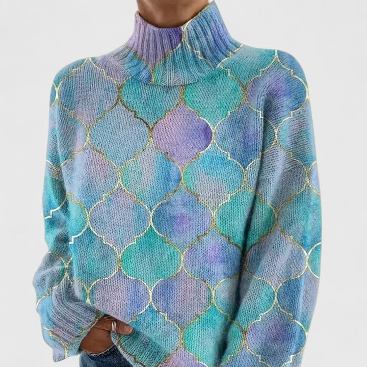 Belirra - Pull Femme en Maille Pastel Douce et Brillante