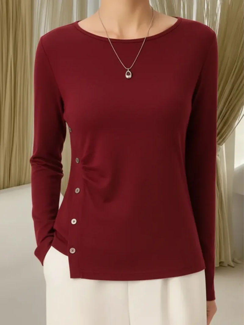 Isalynne - Top en Maille Douce aux Détails Noués