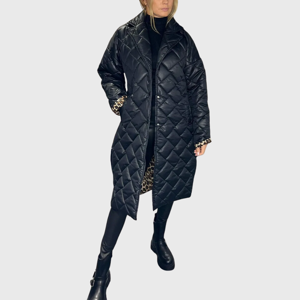 Alissara - Manteau Matelassé Réversible Élégant