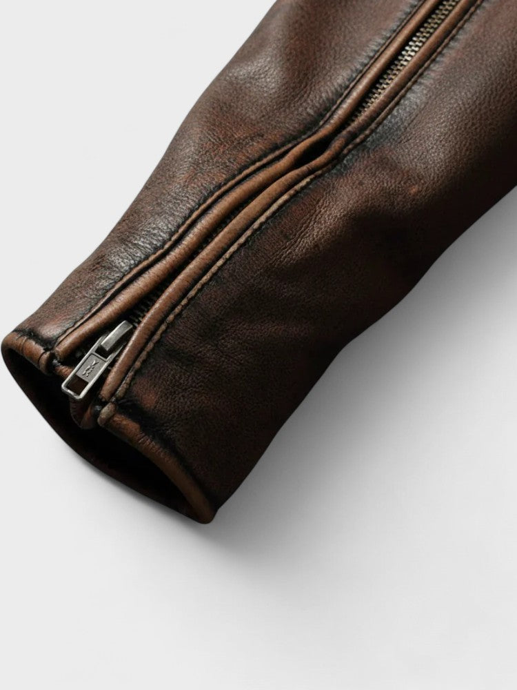 Xavier - Men's Vintage Leather Jacket 