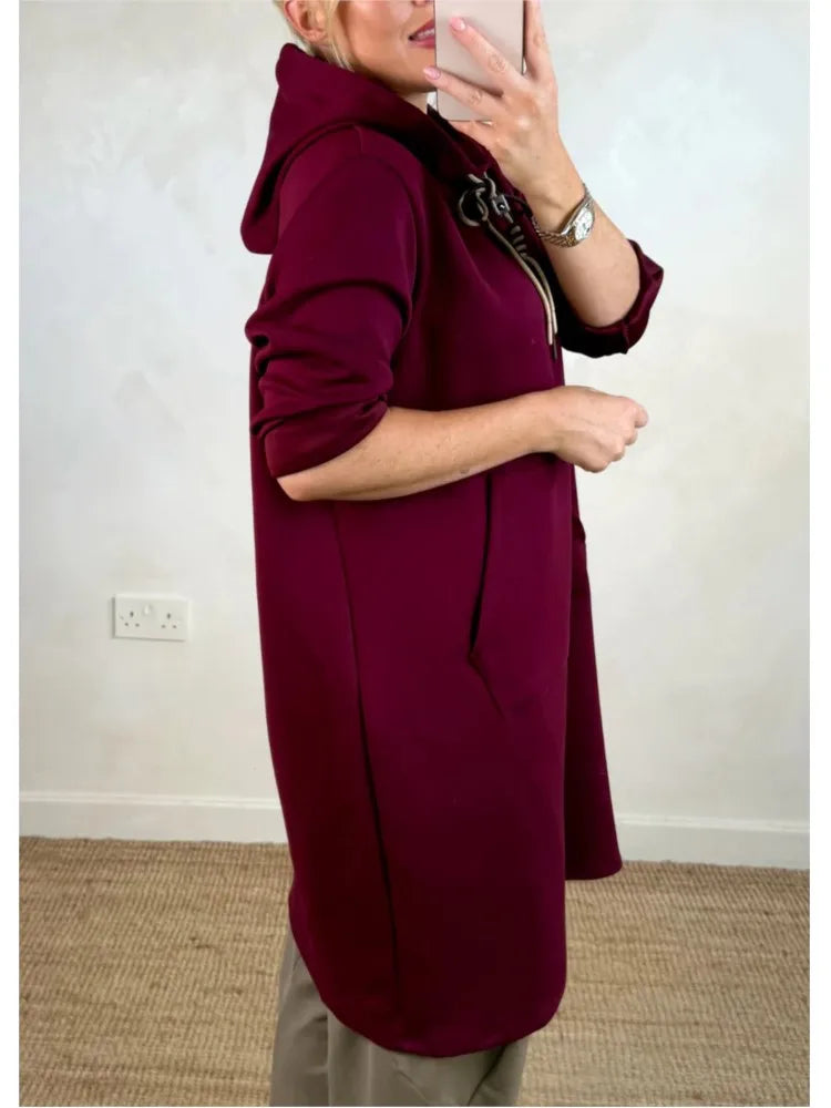 Cyralina - Robe A-Line à Capuche Élégante pour Junior