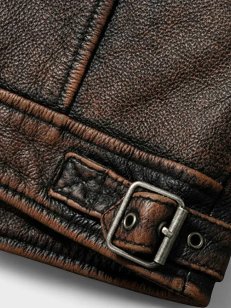 Xavier - Men's Vintage Leather Jacket 